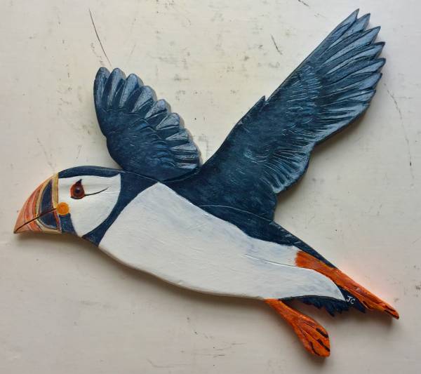 - a , wood Sculpture by John Comley, measuring 33 x 29 cm (H x W) £190